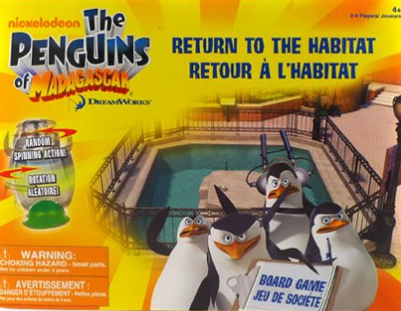 Penguins of Madagascar Return to the Habitat Board Game