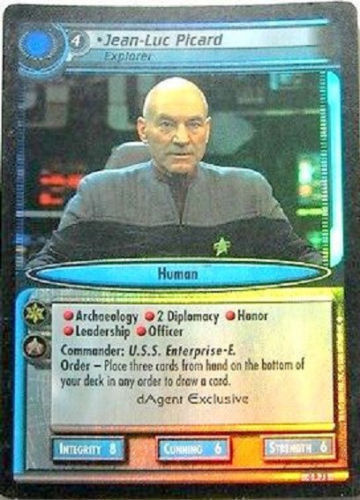 Star Trek Jean Luc Picard Explorer 0P73 Foil dAgent Promo Card