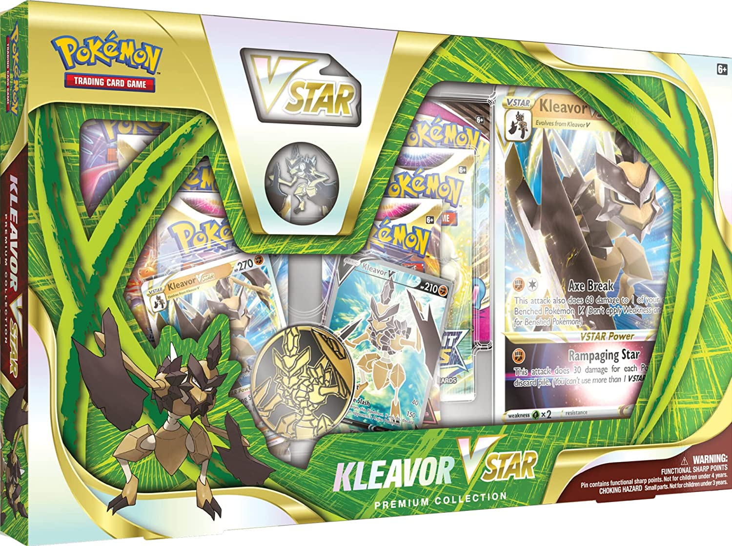Pokemon Kleavor VStar Premium Collection 6ct Case