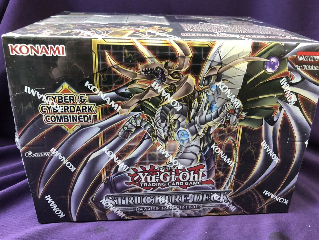 Yu-Gi-Oh Cyber  Strike Structure Deck 1st Edition 8ct Display Box
