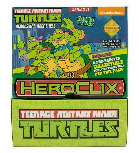 Heroclix Miniatures TMNT Heroes in a Halfshell  24ct Gravity Feed Display Box