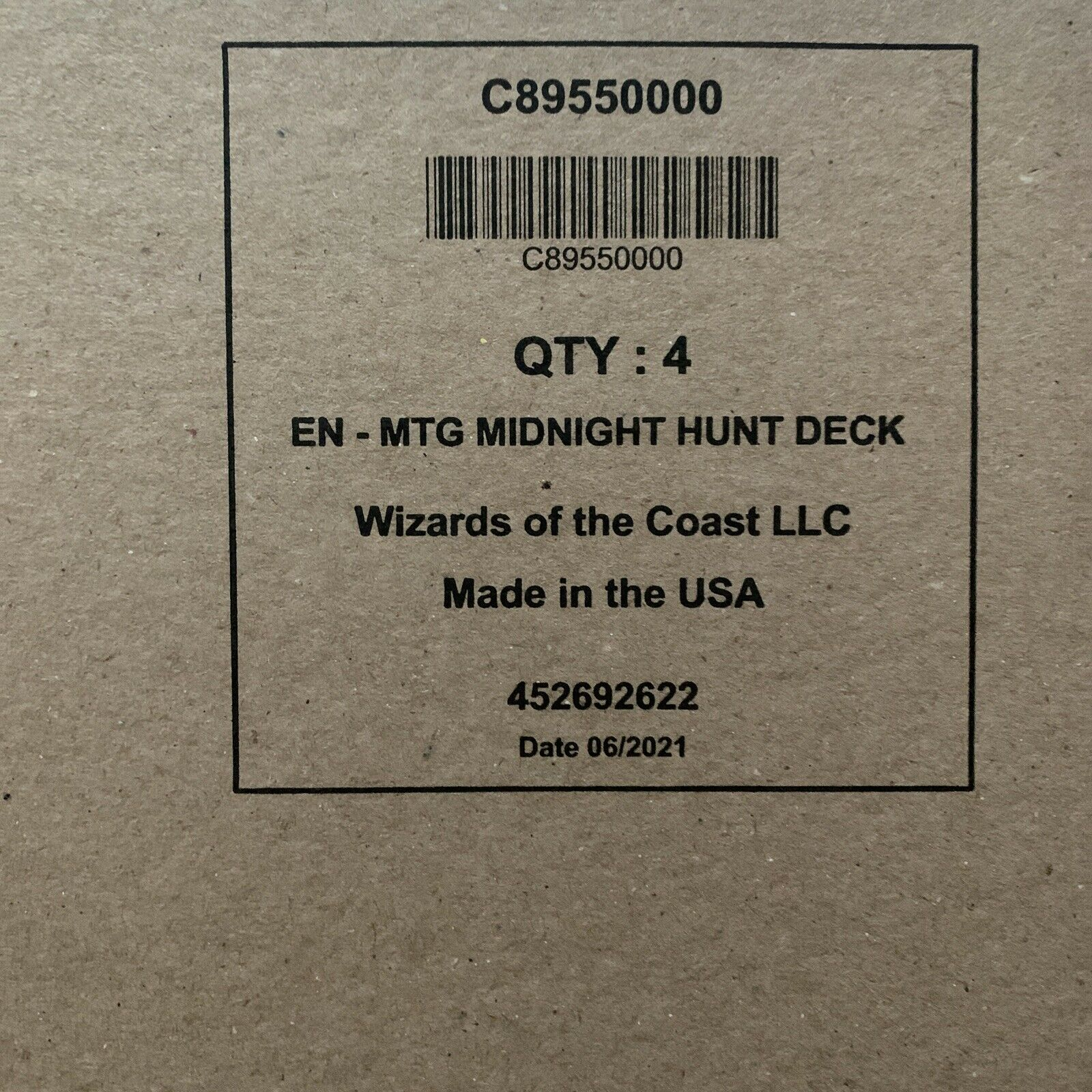 MTG Innistrad Midnight Hunt Commander 4ct Box