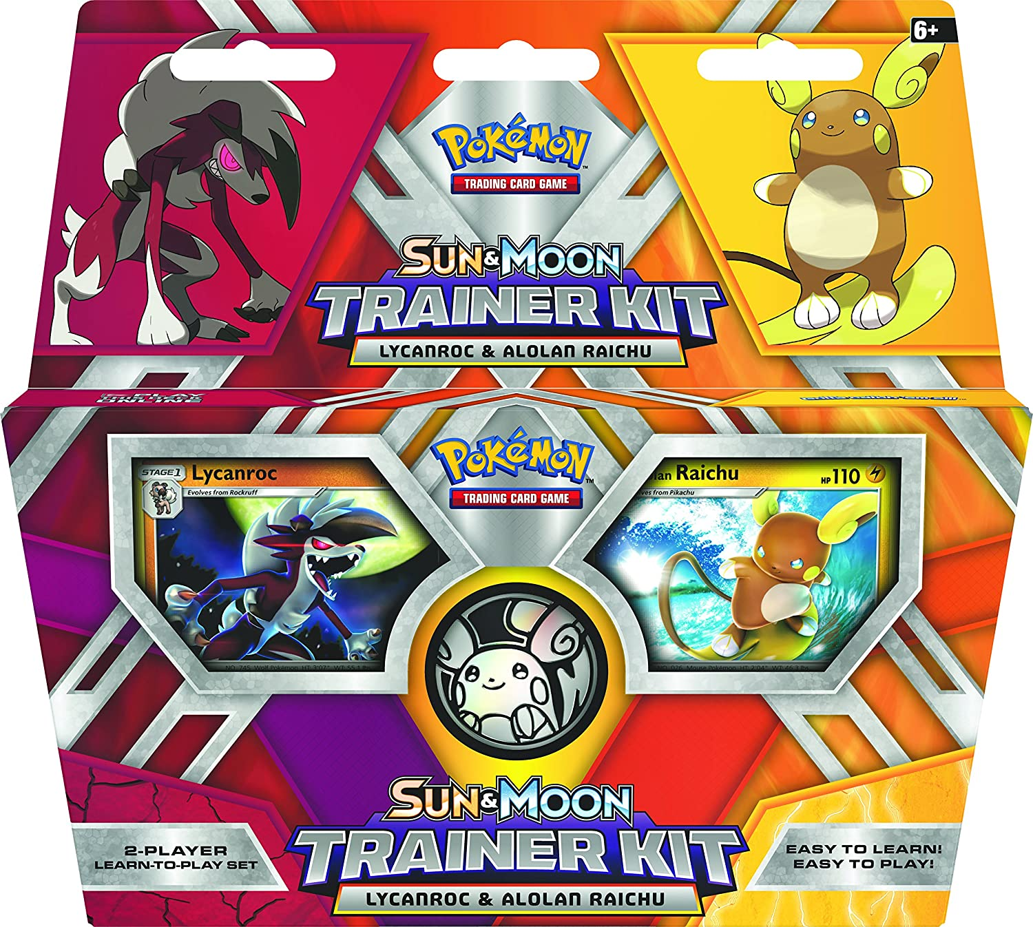 Pokemon TCG: Sun & Moon Trainer Kit-Lycanroc & Alolan Raichu-Player Deck Set