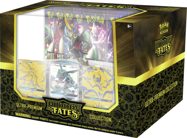 Pokemon Hidden Fates: Ultra-Premium Collection (Rayquaza-GX / Solgaleo-GX / Lunala-GX)