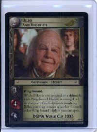 LOTR Bilbo Aged Ring-bearer 0D8 DGMA World Cup Card
