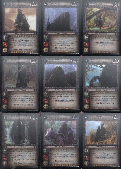 LOTR Nine Riders Collection Promo Card Set
