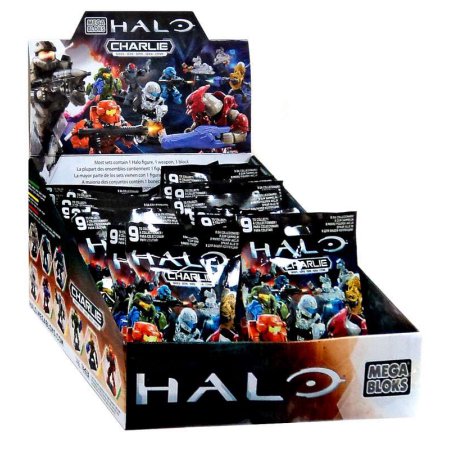 Mega Bloks Halo Charlie Mystery Bagged Figure Display Box