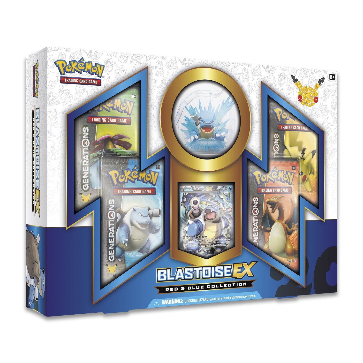Pokemon Blastoise EX 'Red & Blue Collection' Box Set