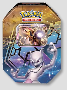 Pokemon EX 2012 Legendary Tins Case (Mewtwo-EX, Darkrai-EX, Rayquaza-EX)