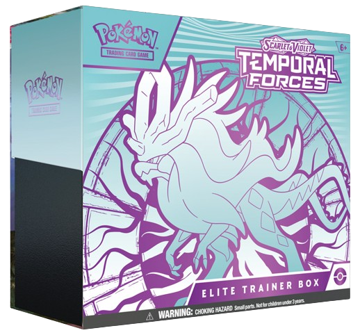 Pokemon Scarlet & Violet: Temporal Forces Elite Trainer Box (  Iron Leaves or Walking Wake )