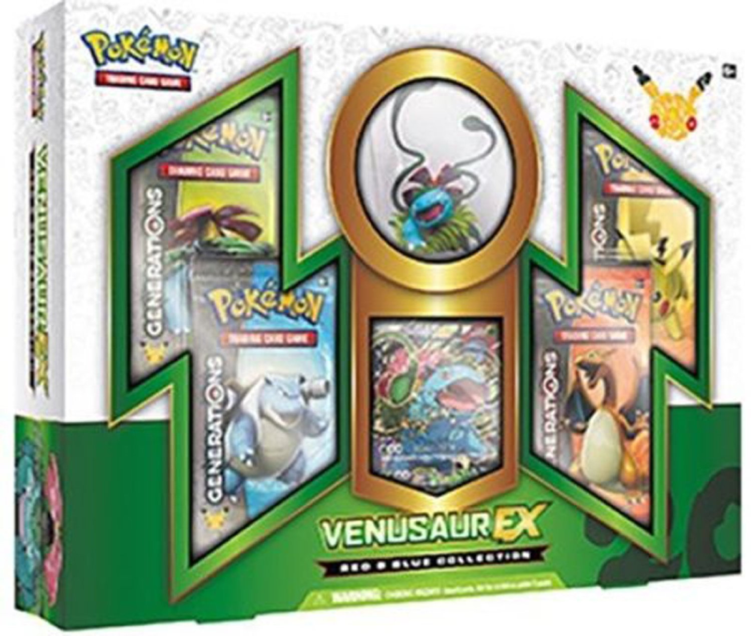 Pokemon Venusaur EX 'Red & Blue Collection' Box Set
