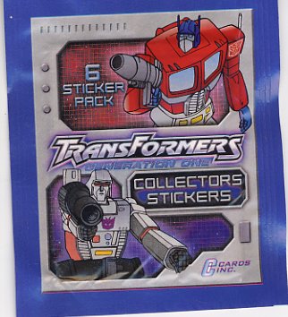 Transformers Lot of 100 Sticker Packs 2003